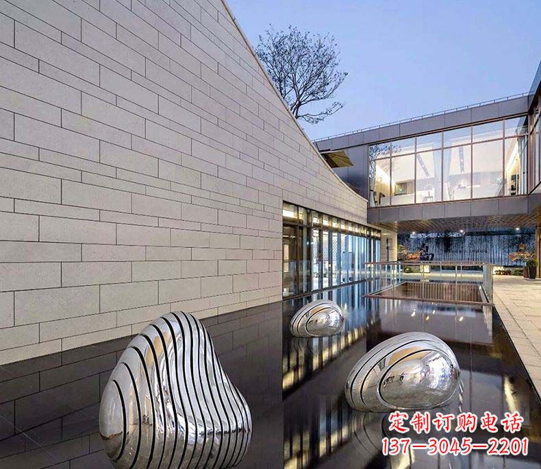 仙桃精美不锈钢假山雕塑