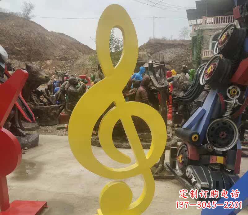 仙桃不锈钢音符雕塑美丽而持久的艺术