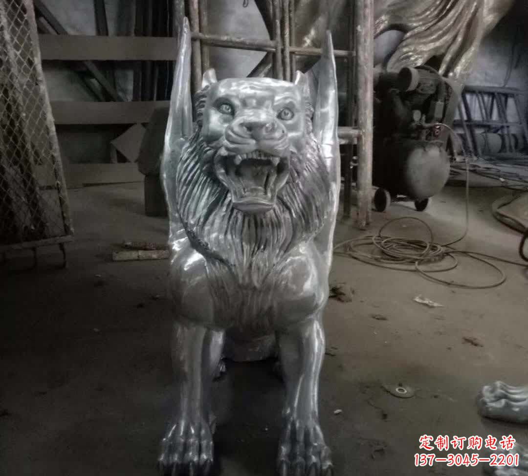 仙桃不锈钢老虎雕塑经典的艺术品