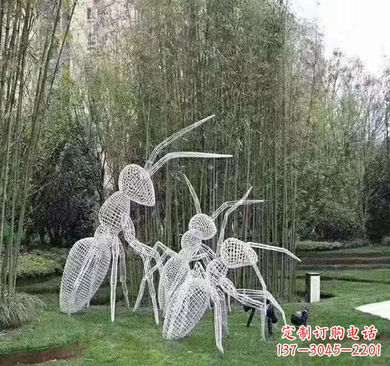 仙桃不锈钢镂空蚂蚁雕塑艺术细节的精彩绝伦