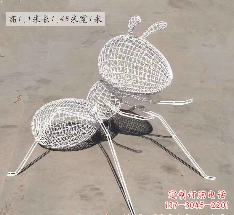 仙桃不锈钢镂空蚂蚁雕塑