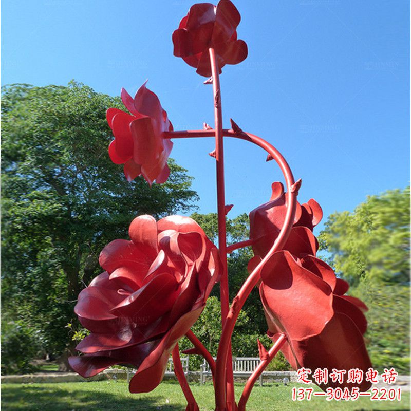 仙桃玫瑰雕塑艺术的精美表达