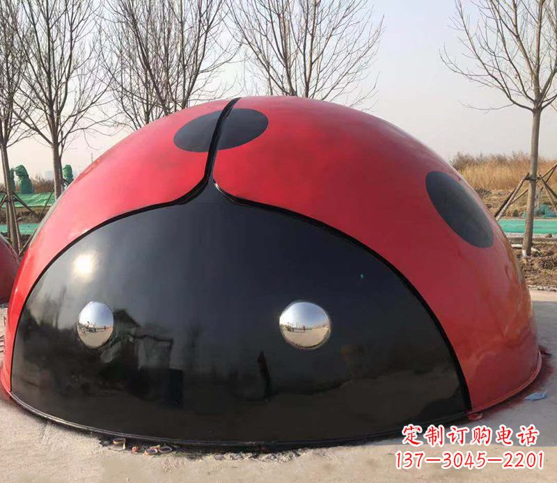 仙桃不锈钢瓢虫雕塑精致的艺术之美
