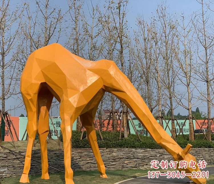 仙桃不锈钢雕刻的精美动物雕塑