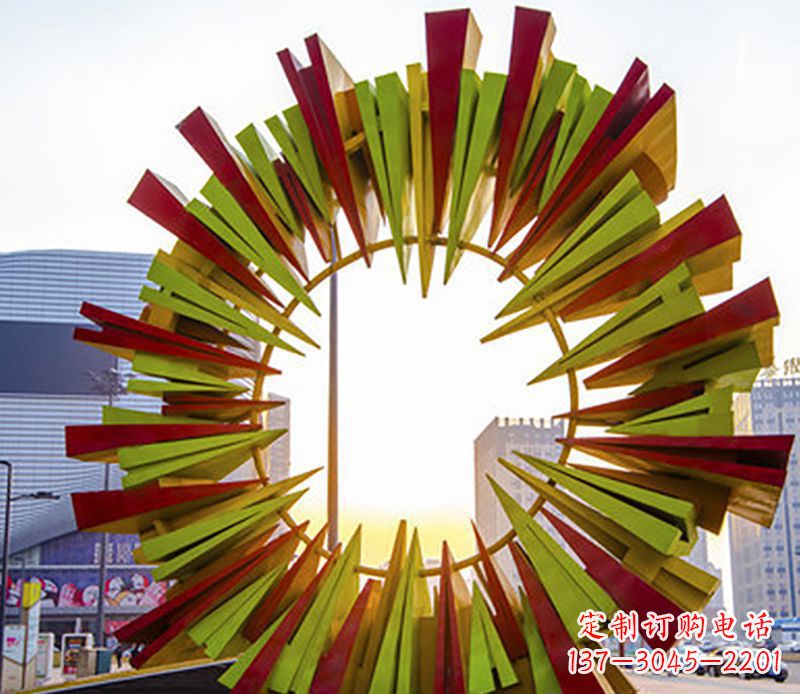 仙桃绚烂太阳,精美不锈钢太阳花雕塑
