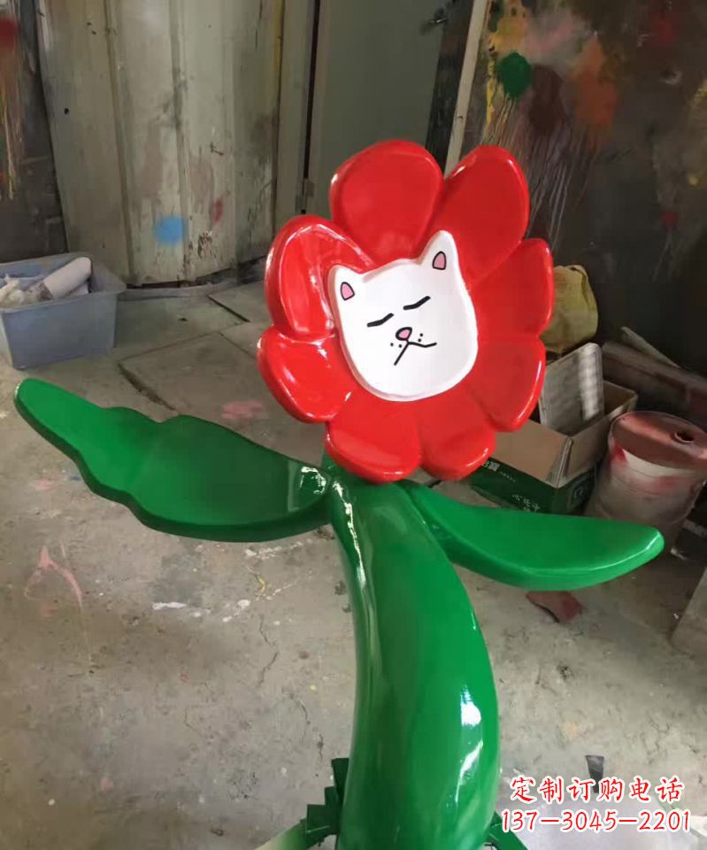 仙桃不锈钢太阳花雕塑美丽的景观装饰