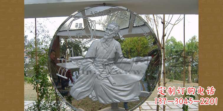 仙桃青铜像祖冲之雕塑