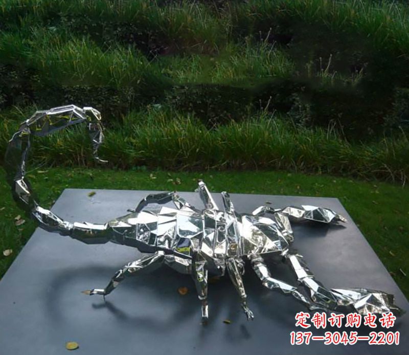 仙桃不锈钢蝎子雕塑精致且充满魅力