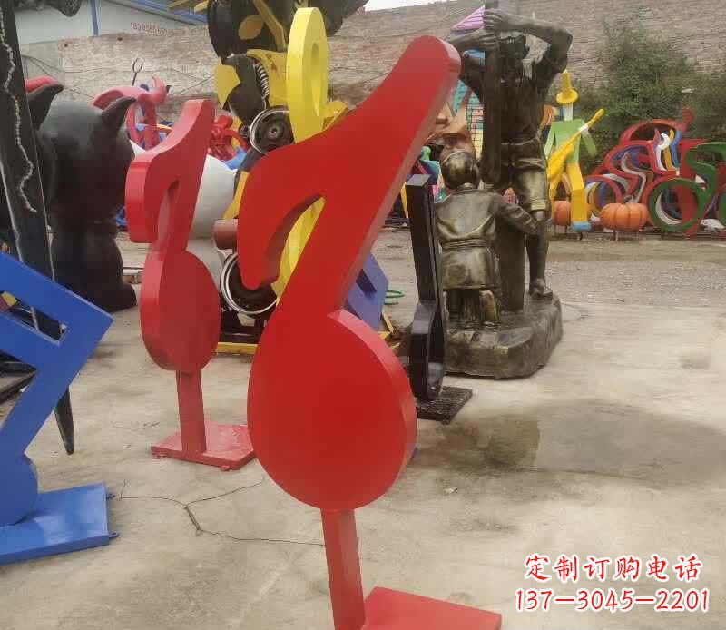 仙桃不锈钢音符雕塑悠扬的音乐美学