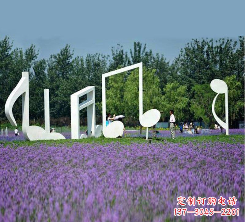仙桃不锈钢音符雕塑音乐与艺术的完美结合