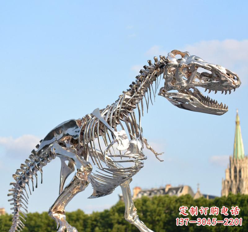 仙桃不锈钢恐龙雕塑精致纪念它们的存在