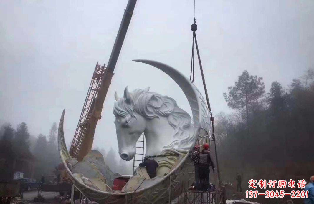 仙桃不锈钢月亮雕塑