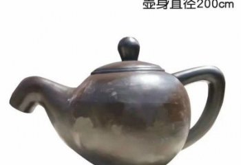 仙桃青铜茶壶雕塑——彰显传统文化的艺术精髓