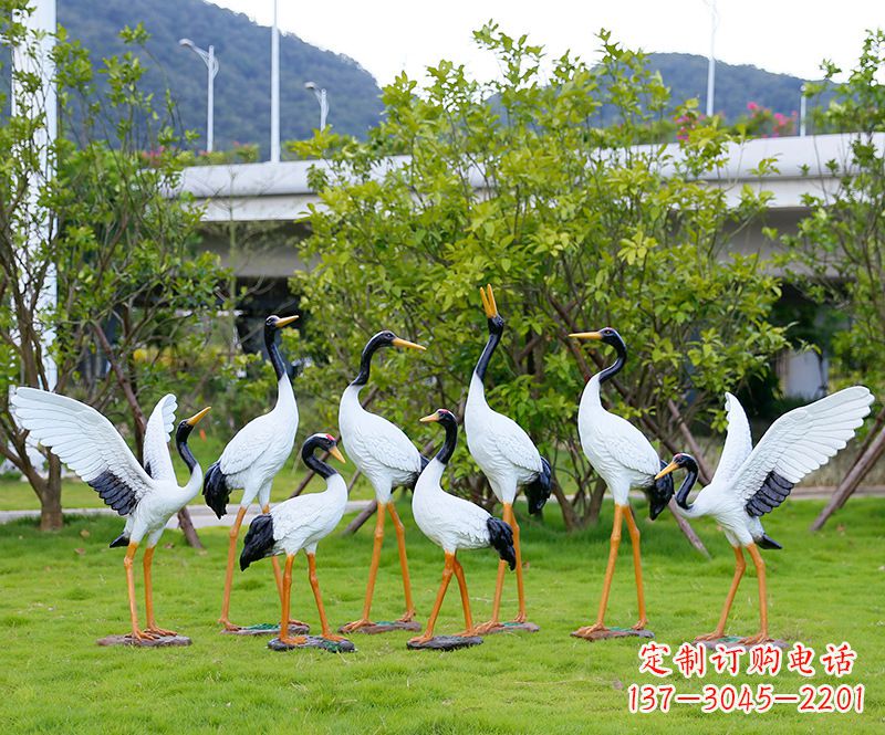 仙桃仙鹤雕塑传承中国文化精髓