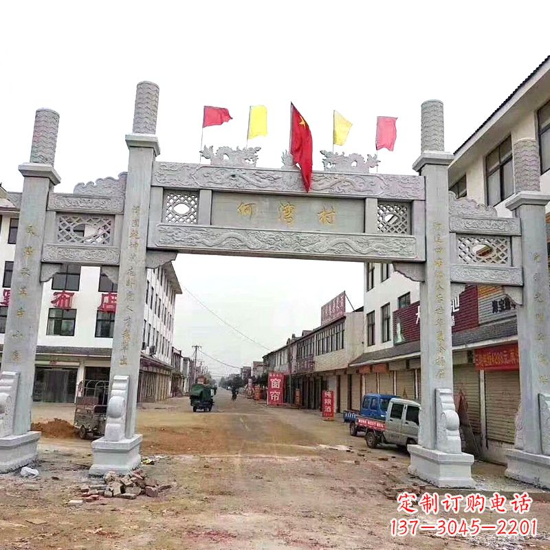 仙桃传统文化的珍贵遗产——牌坊雕塑