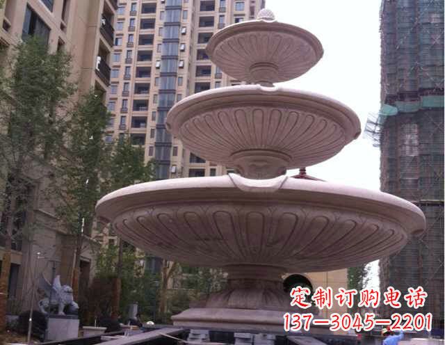 仙桃大理石大型喷泉石雕宏伟精美的艺术之作