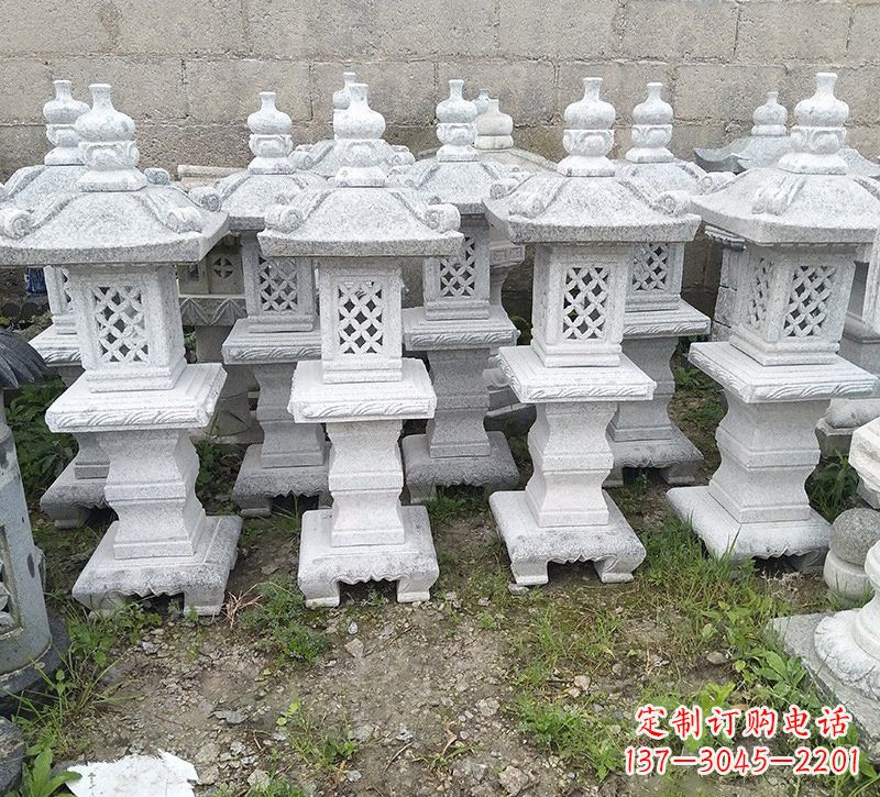 仙桃精美大理石石灯雕塑