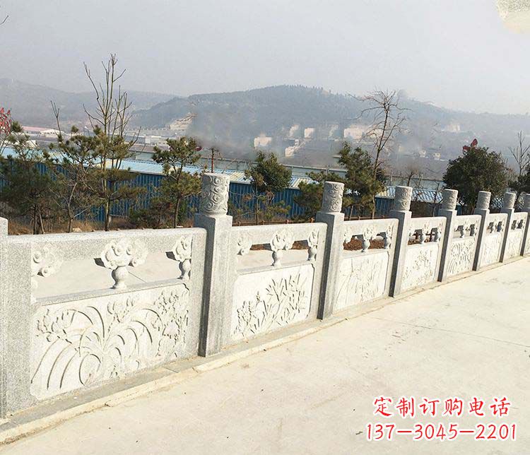 仙桃大理石护城河栏板石雕