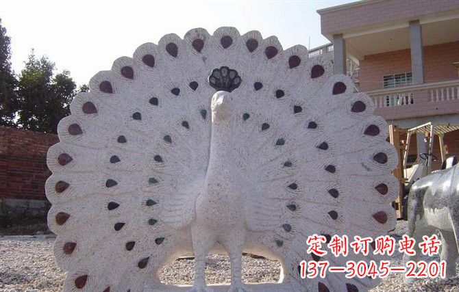 仙桃精美绝伦的孔雀石雕塑