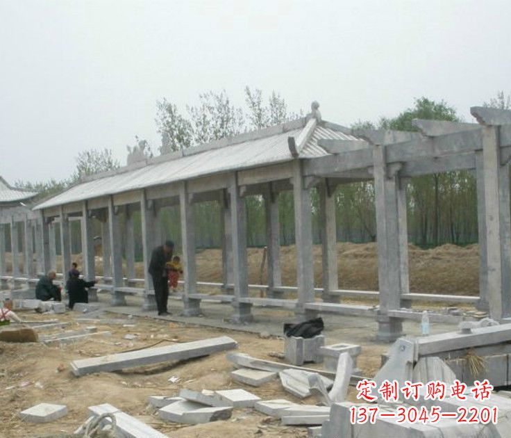 仙桃精美大理石凉亭雕塑