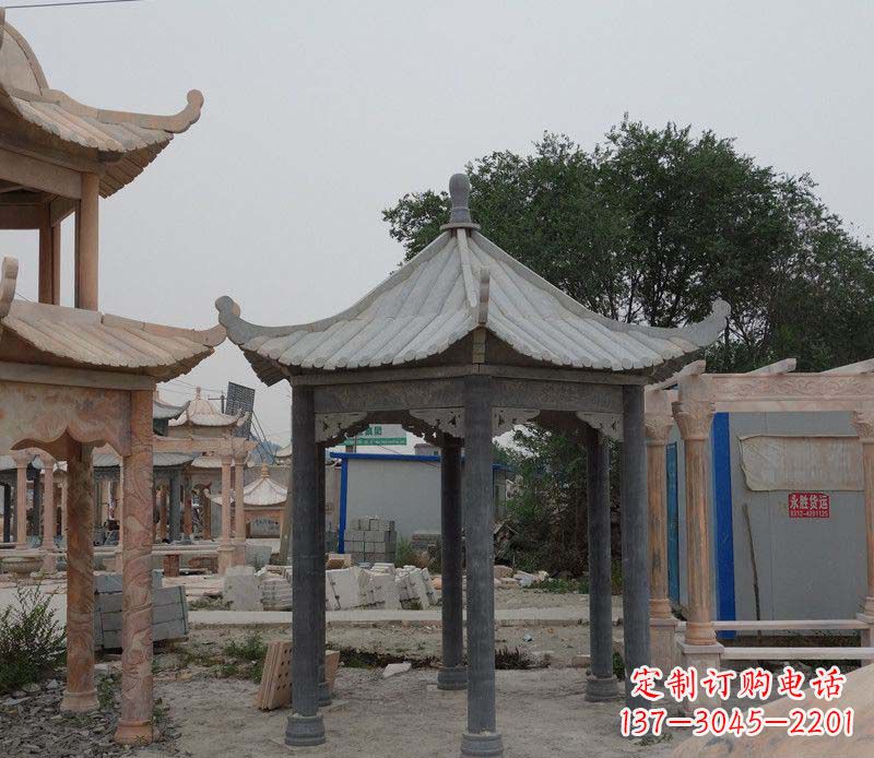 仙桃大理石凉亭精美石雕