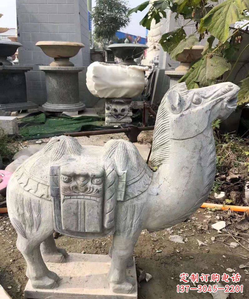 仙桃精美大理石骆驼雕塑