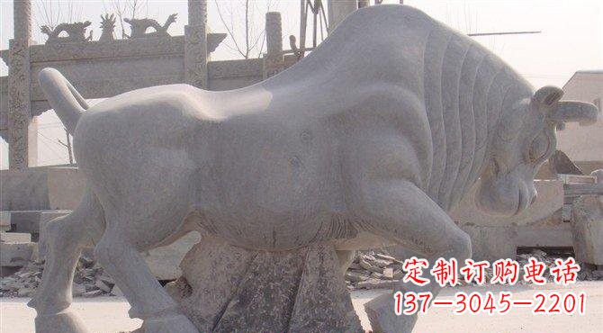 仙桃大理石牛雕塑——让你家里充满独特艺术气息