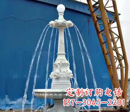 仙桃精致大理石喷泉雕塑