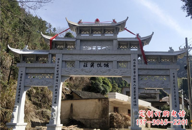 仙桃大理石牌坊雕塑尊贵雕塑,永久保存