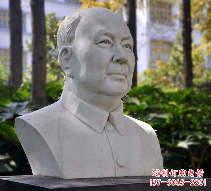 仙桃大理石钱学森胸像石雕——赞颂改革开放的先驱