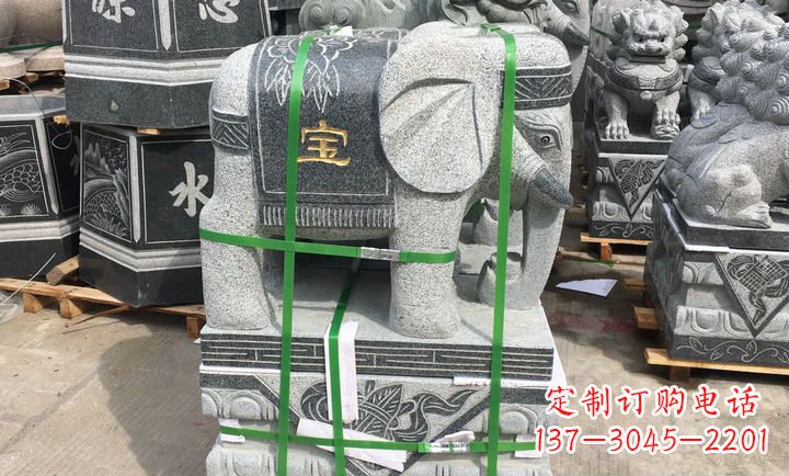 仙桃大理石大象门口石雕