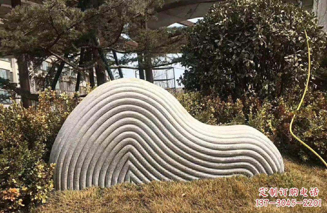 仙桃高雅大理石纹理假山雕塑