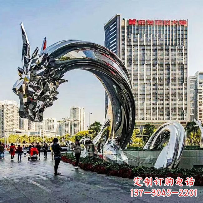 仙桃不锈钢创意动物雕塑