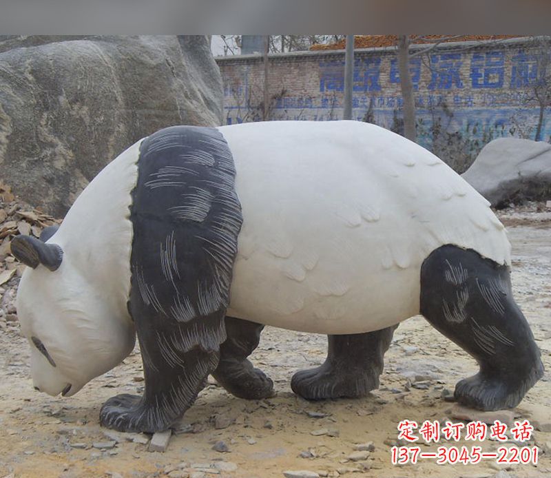 仙桃特色熊猫石雕定制