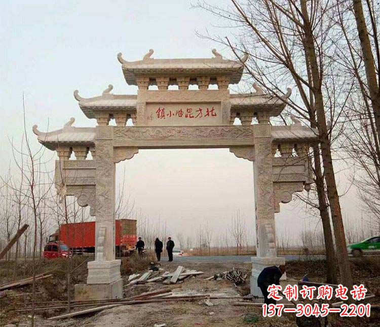 仙桃大理石牌坊石雕
