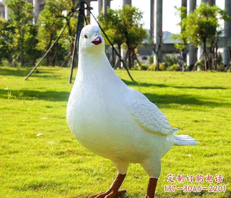 仙桃雕塑和平鸽