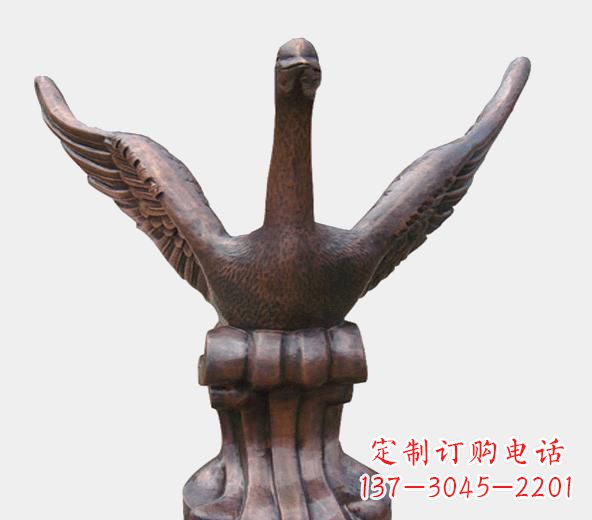 仙桃高级锻铜天鹅雕塑