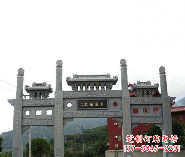 仙桃牌坊雕塑·精美雕刻·传承古老文化