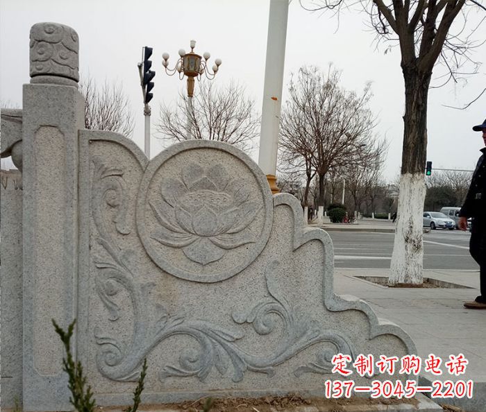 仙桃仿古护城河石栏板雕塑