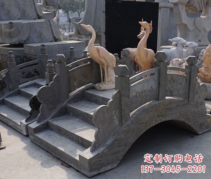 仙桃精致石制仿古拱桥雕塑