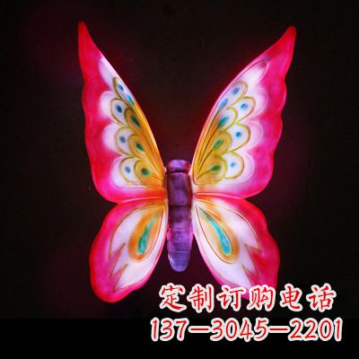 仙桃定制发光蝴蝶雕塑