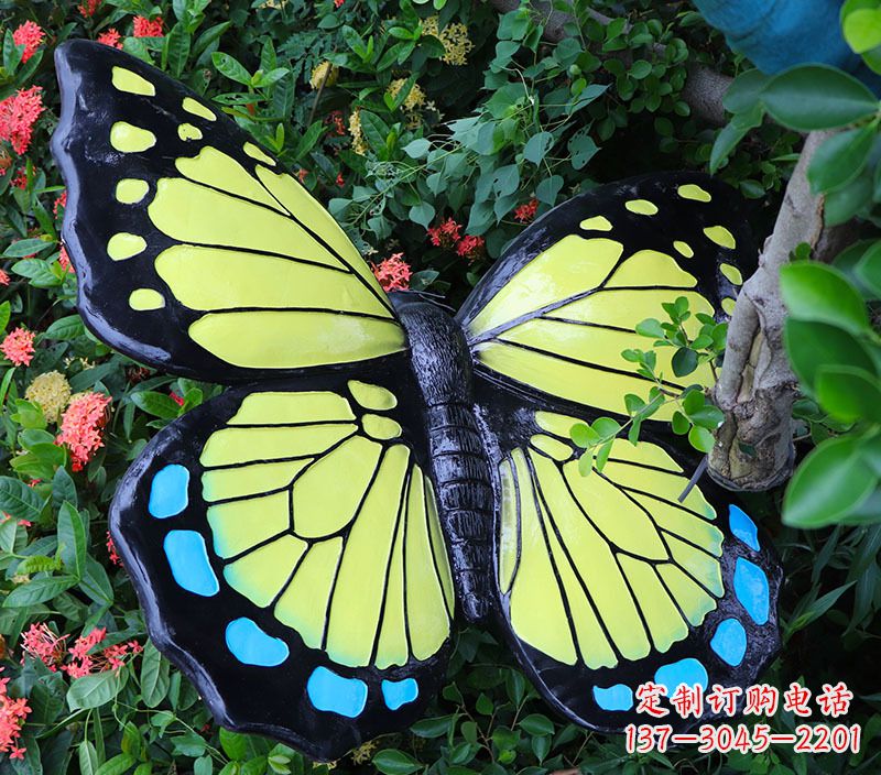 仙桃玻璃钢蝴蝶雕塑