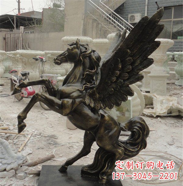 仙桃飞马玻璃钢动物雕塑