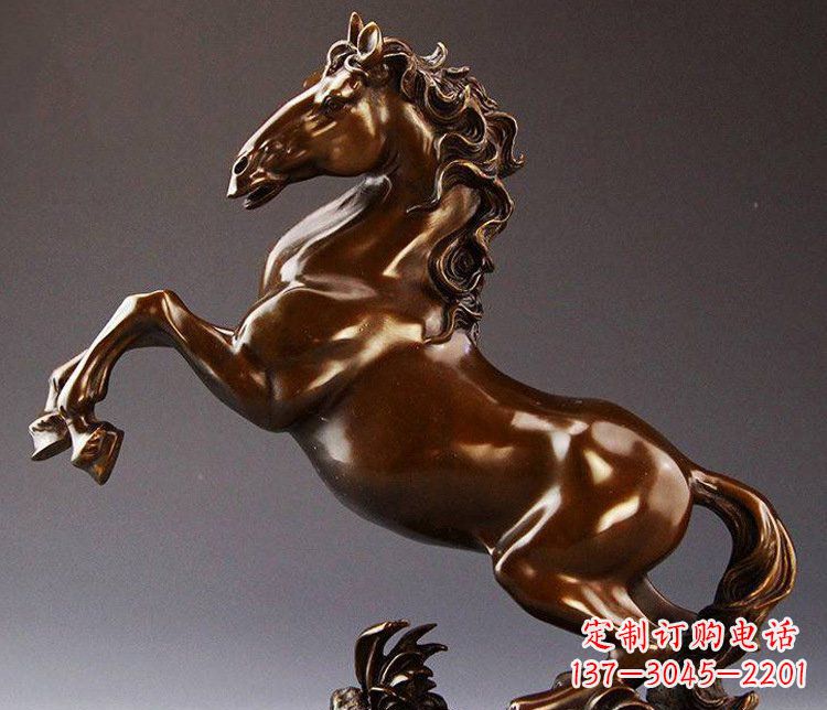 仙桃青铜马头雕塑