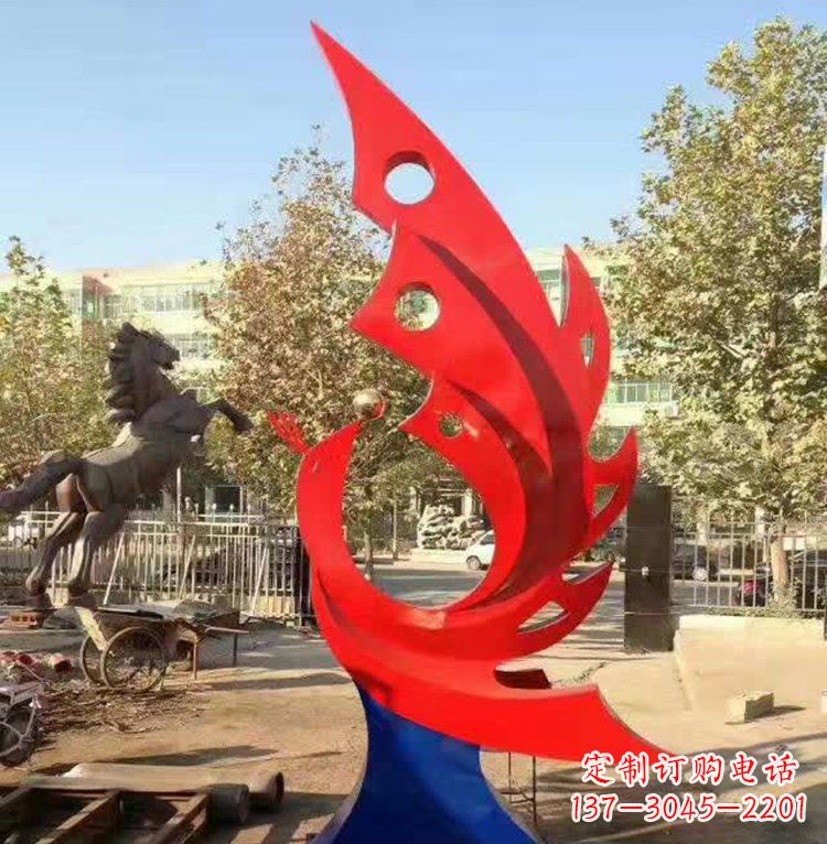 仙桃艺术精美的不锈钢凤凰雕塑