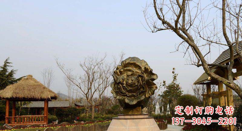 仙桃公园大白菜景观铜雕
