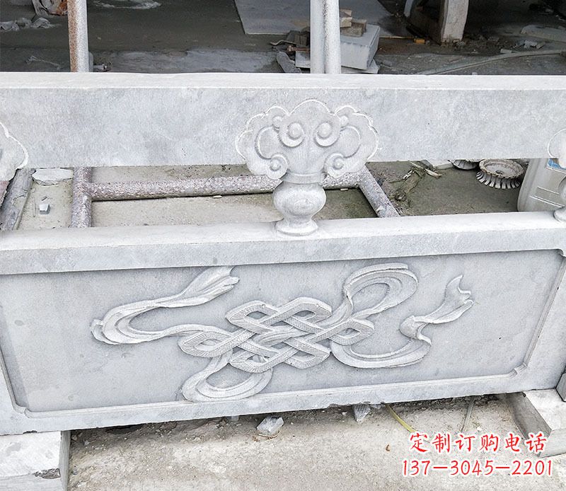 仙桃公园大理石栏板景观石雕 (4)