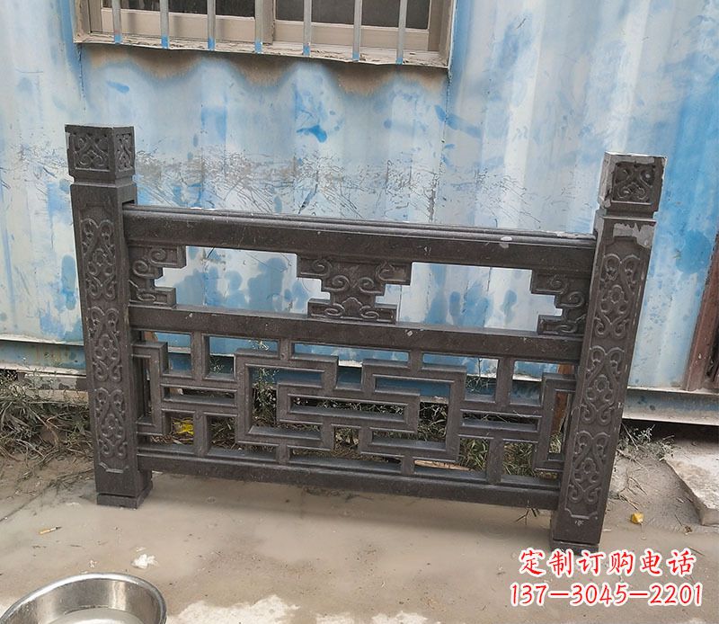 仙桃公园大理石栏板石雕 (8)