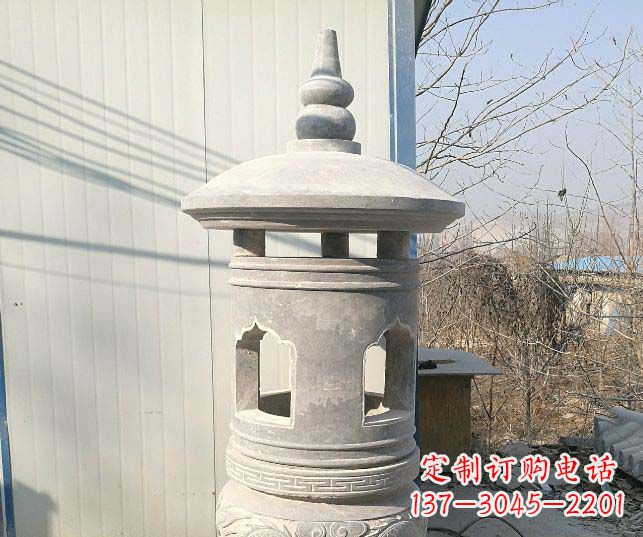 仙桃精美公园大理石石灯雕塑
