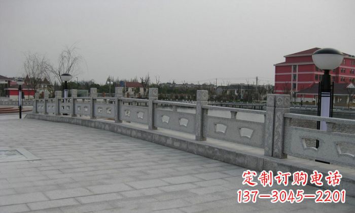 仙桃公园仿古石栏板 (2)